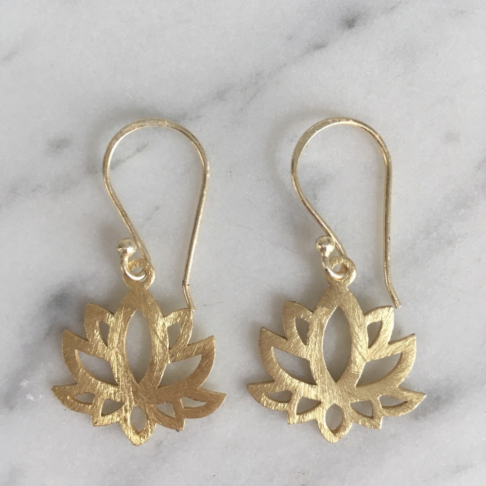 Lotus Flower Earrings